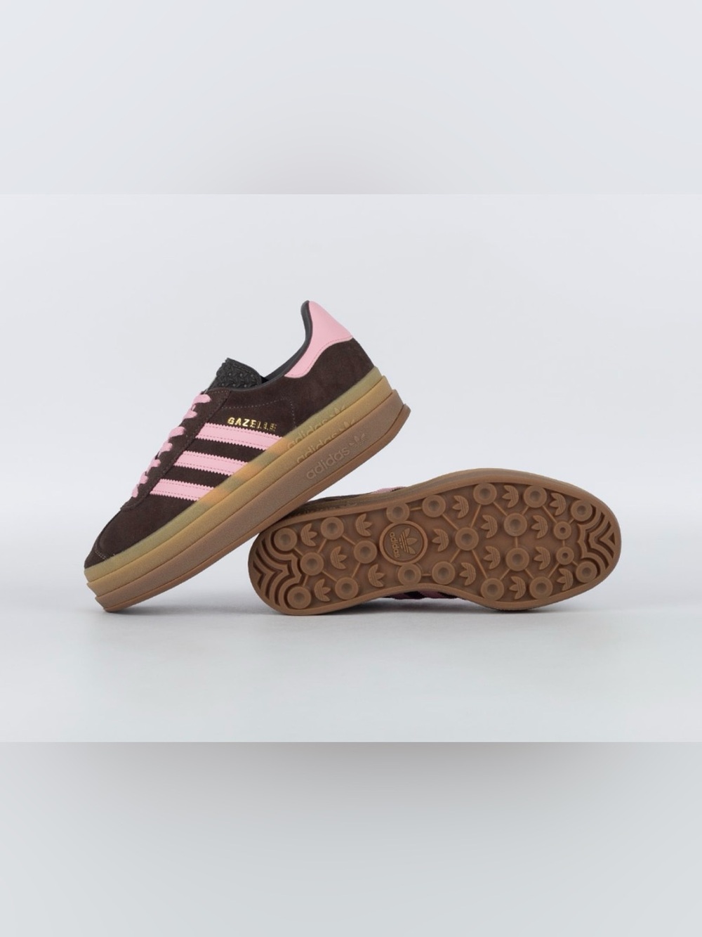NWT adidas Gazelle Bold IH6786 Aurora Coffee Pink Platform Sneakers - Picture 10 of 10